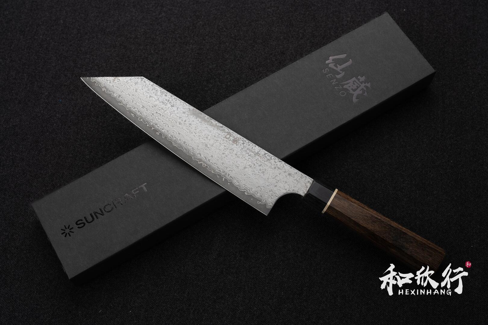 SUNCRAFT 仙藏SENZO VG-10大馬士革劍型牛刀200mm BD - 09